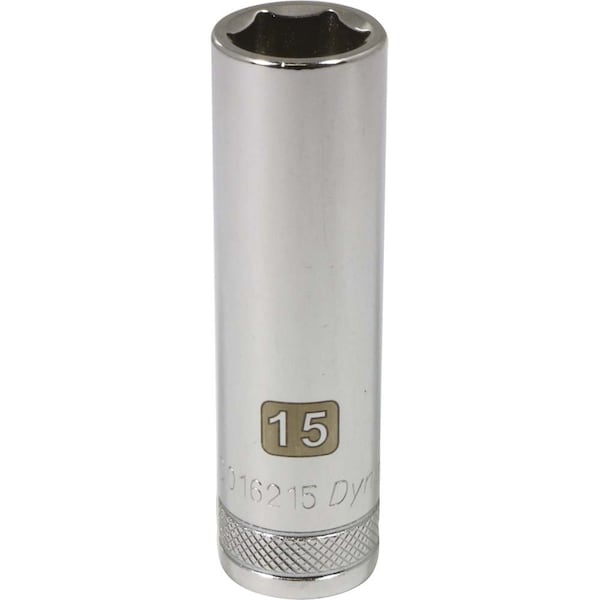 1/2" Drive, 15mm Metric Socket, 6 Points